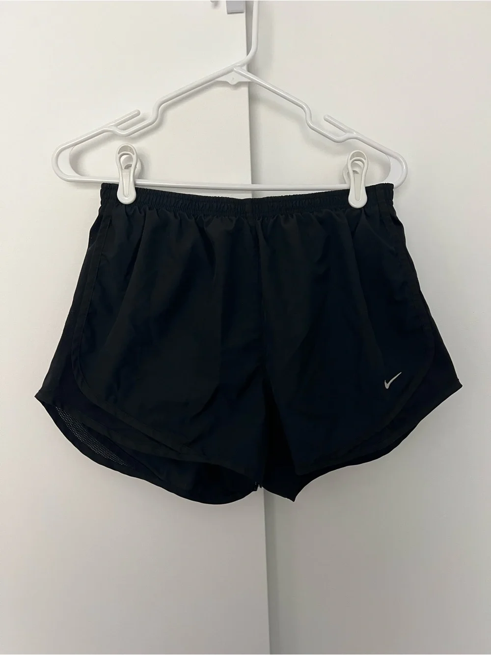 Nike Tempo Running Shorts Black Workout Athletic Womens Y2K Medium - Picture 3 of 6